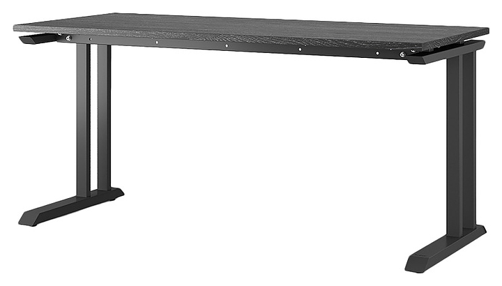 Стол офисный КОБОР L1-140/60 black/glazed