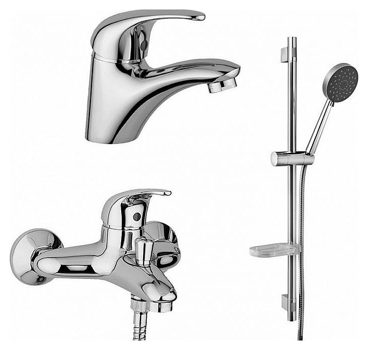 Гарнитур душевой Paffoni Nettuno Due 3 в 1 (сет 2) хром