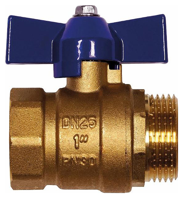 Кран шаровой RML RM-L ВР-НР 1 Ду25 Ру30 (11Б27п1) ручка бабочка