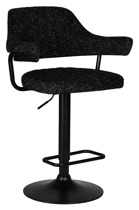 Стул барный DOBRIN CHARLY BLACK LEO18 (черный)