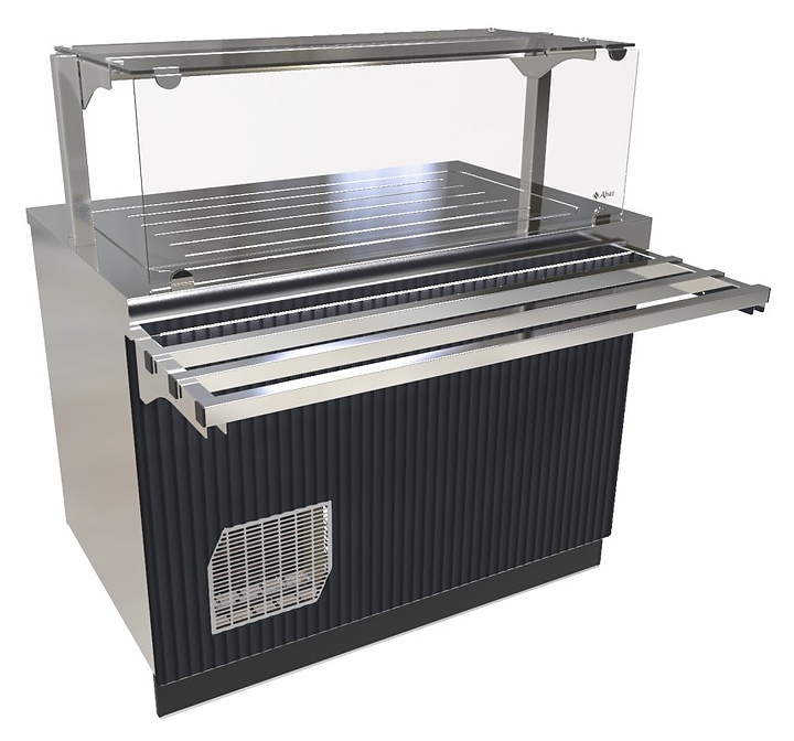 Прилавок-витрина холодильный Abat Сэйла ПВВ(Н)-70Е-04-НШ волна