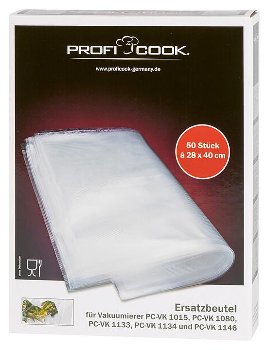 Пакеты вакуумные Profi Cook 28*40 для PC-VK 1015/1080/1133/1134/1146