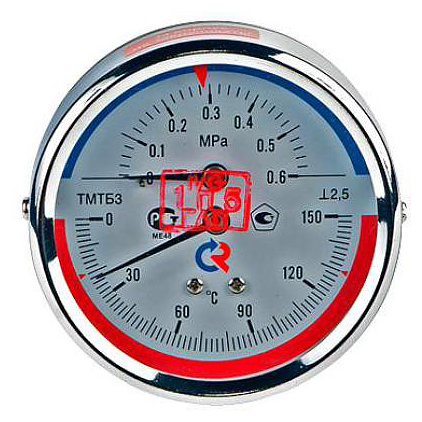 Термоманометр осевой Росма ТМТБ-31Т.1 00000002290