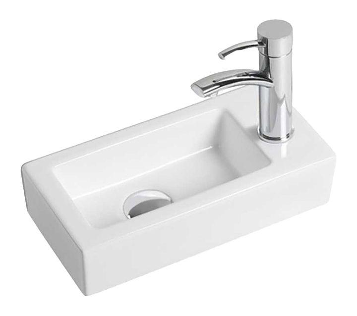 Раковина Vincea VBS-133R 37х18 см, правая, белая