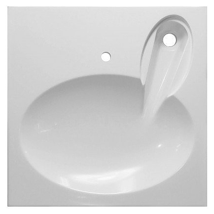 Раковина ЭСТЕТ LEA 60 ФР-00003451 60х60х12 см, литьевой мрамор