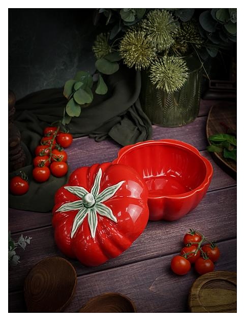 Емкость с крышкой CASA DI FORTUNA Tomato CDF TM01 176 мм