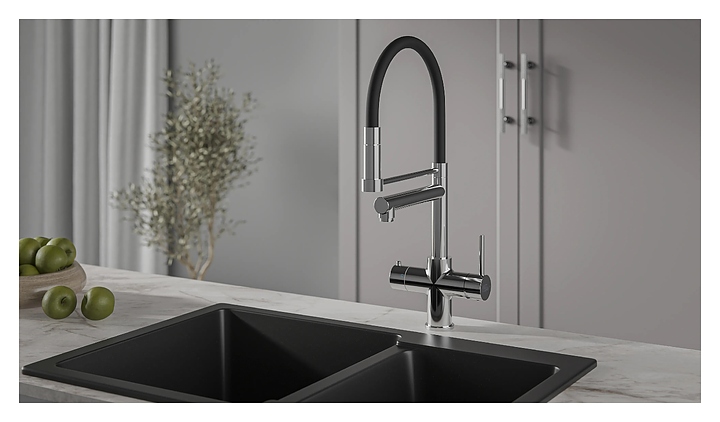 Система мгновенного кипячения воды 4 в 1 ArtisanTech Aquahot Rome Chrome