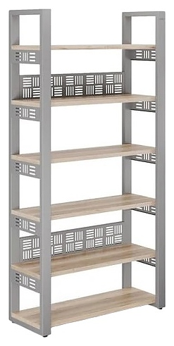 Стеллаж открытый КОБОР SO6-140/36 aluminum/natural