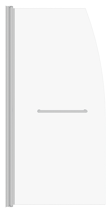 Шторка на ванну Taliente TA-7515CP 75х150 см, прозрачное, хром