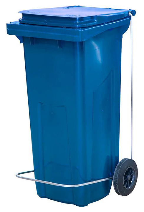 Контейнер для мусора ТАРА.РУ МКТ 120 с педалью П, синий