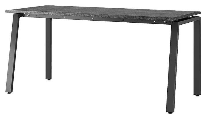 Стол офисный КОБОР AB-160/80 black/glazed