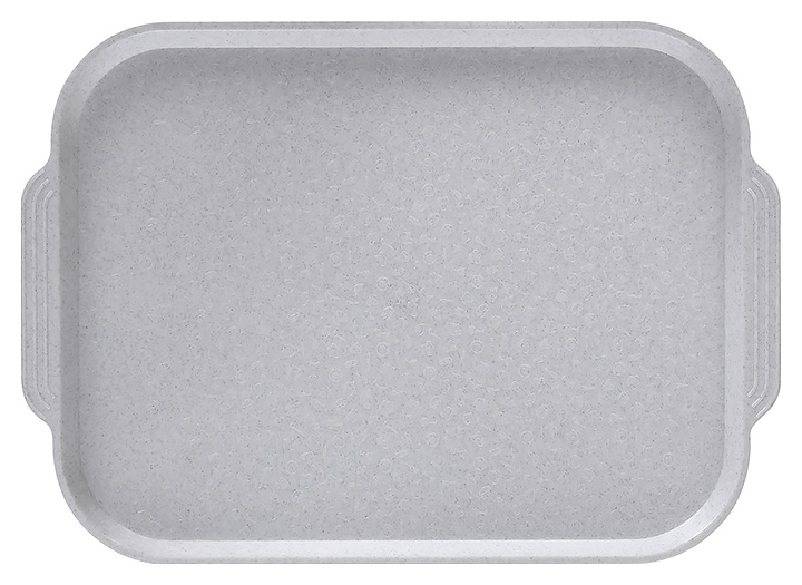 Поднос столовый Клен СКГП 004-ПО0313В 450х355 мм (полистирол) с ручками светлый гранит