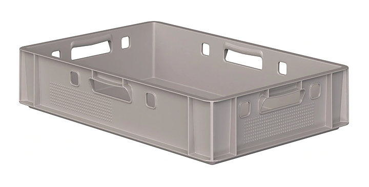 Ящик универсальный iPlast E1 FK-6412 600х400х120 мм ЭКО, светло-серый