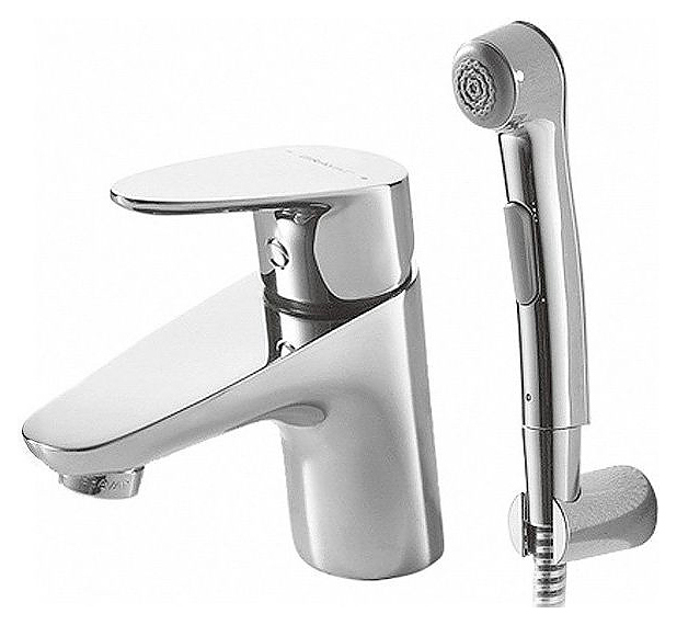 Смеситель для раковины и биде BRAVAT Drop F14898C-2 с гигиеническим душем