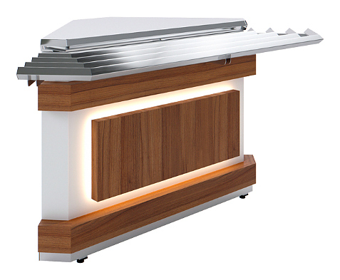 Модуль угловой Luxstahl УН-90 Premium Eco Wood
