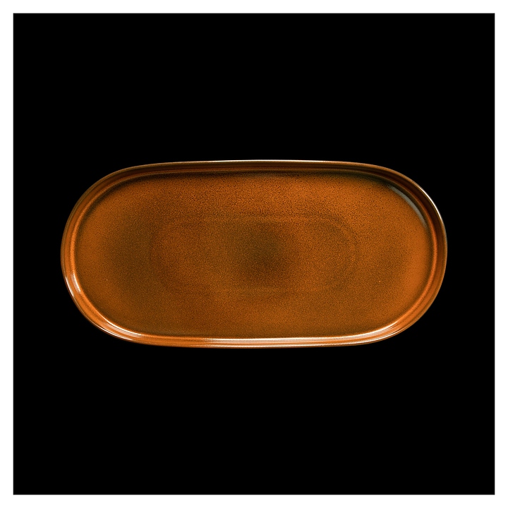 Блюдо сервировочное Corone Cocorita XSY3740 41х20,5 см (фарфор) овальное оранжевое