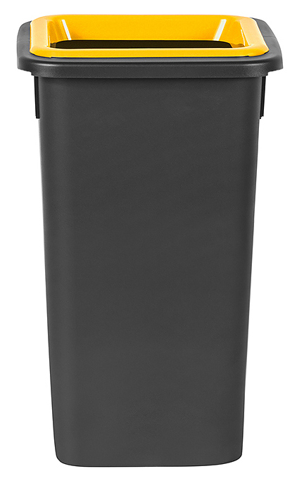 Контейнер для мусора PLAFOR Fit Bin 20 л черный, желтый