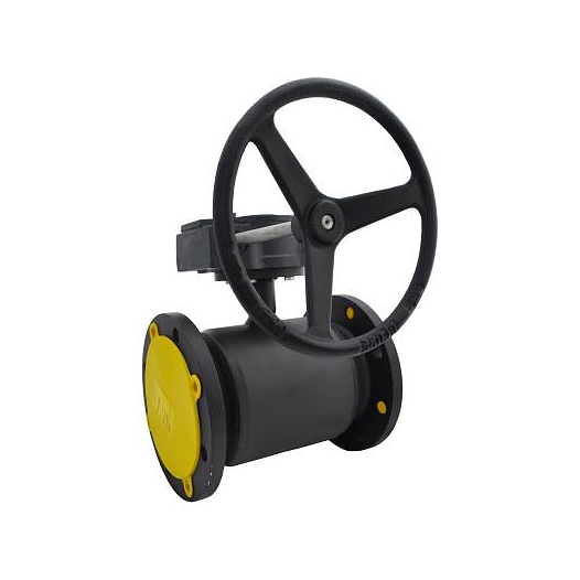 Кран шаровой DANFOSS сталь JIP/G-FF Ду 150 Ру25 фл с редуктором