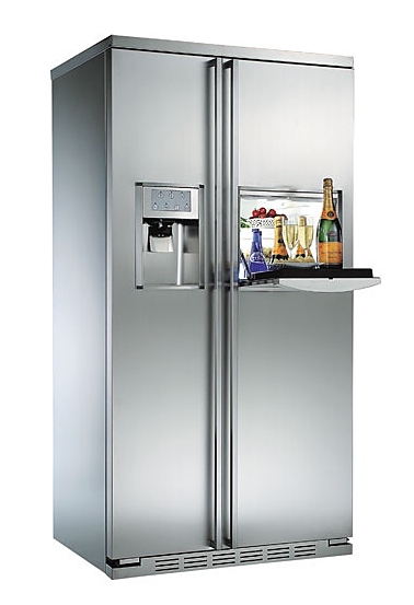 Холодильник Side-by-Side General Electric PSE29NHBB в отделке нержавеющая сталь 