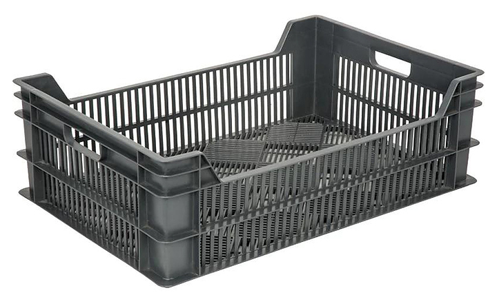 Ящик для овощей и фруктов ТАРА.РУ 106 600х400х190 мм черный