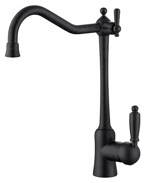 Смеситель для кухни Kaiser Vincent 31944-2 под фильтр для питьевой воды, черный мрамор