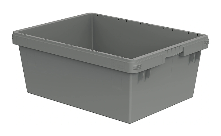 Контейнер iPlast INSTORE KV-8632.1 800x600x320 мм штабельный упор, светло-серый