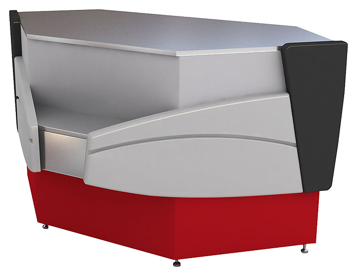 Прилавок кассовый CRYSPI Blues KНП IC угол внутр.