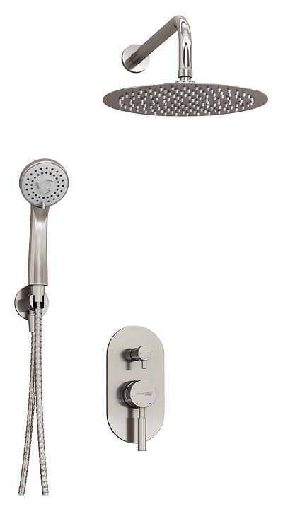 Комплект душевой встраиваемый Wasserkraft A16421 никель