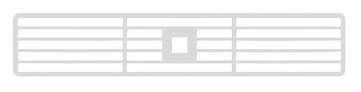 Декоративная решетка для варочной панели Kuppersbusch DK 8593 Silver Chrome