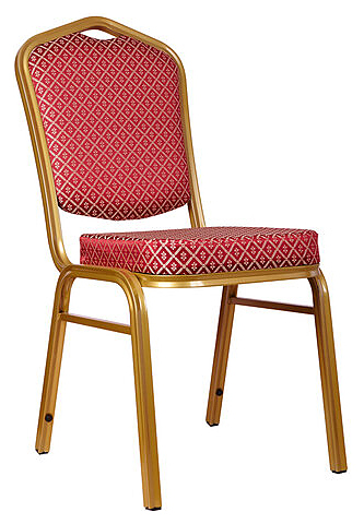 Стул ChiedoCover Хит 25 мм золото, ромб красный