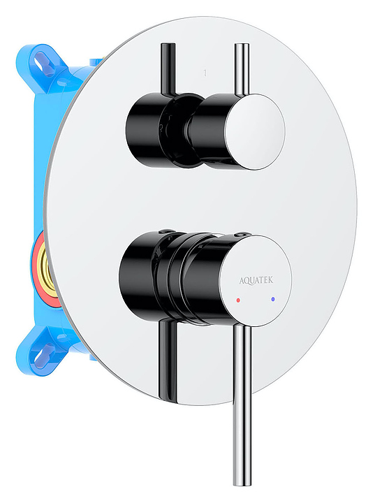 Смеситель для ванны и душа встраиваемый Aquatek Европа AQ1346CR хром