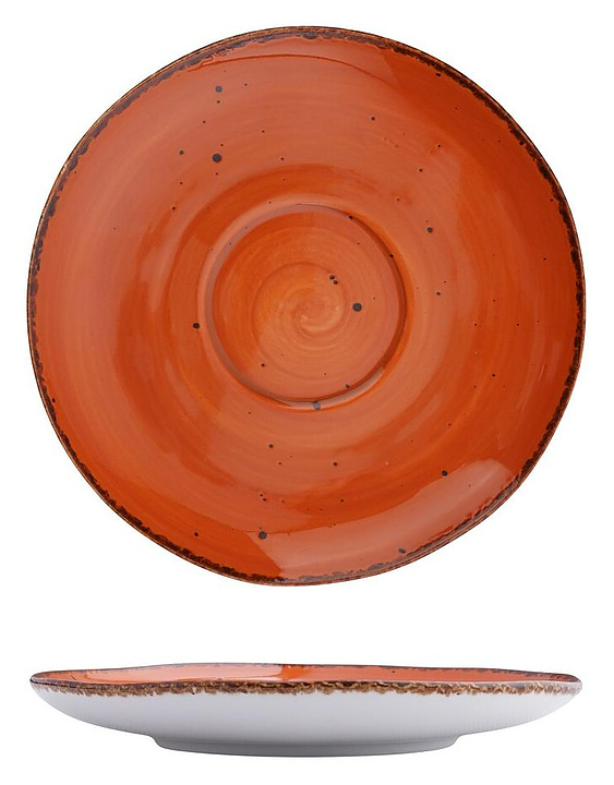 Блюдце чайное P.L. Proff Cuisine Orange Sky Fusion P7150112-C&D-SH221 d 16,8 см h 2,3 см