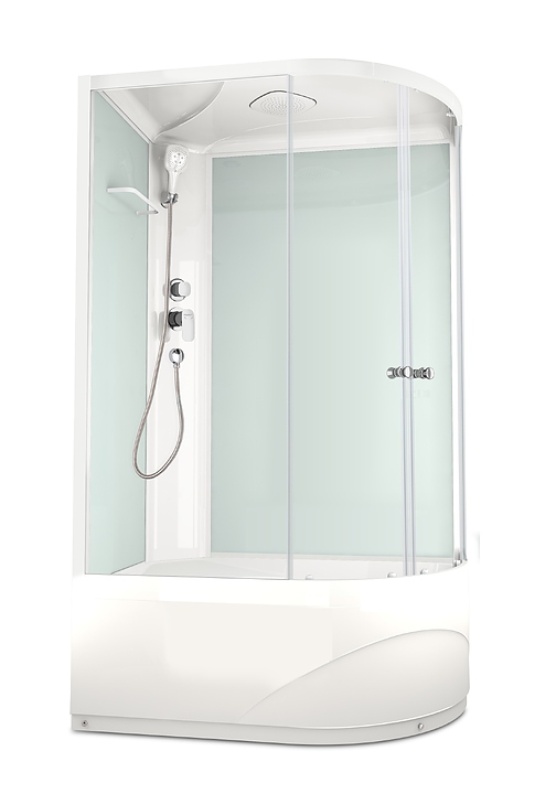 Душевая кабина Domani-Spa Delight 128 high L DS01D128LHWCl00 120х80 см