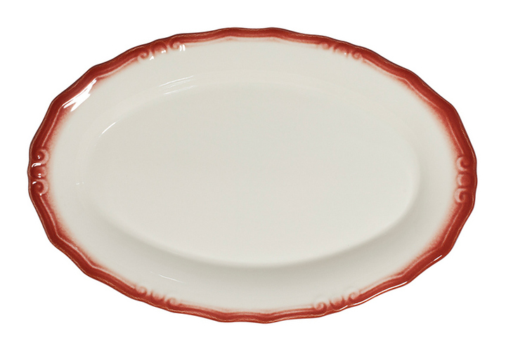 Блюдо овальное ID Fine Relic Maroon 30557-213032 32 см