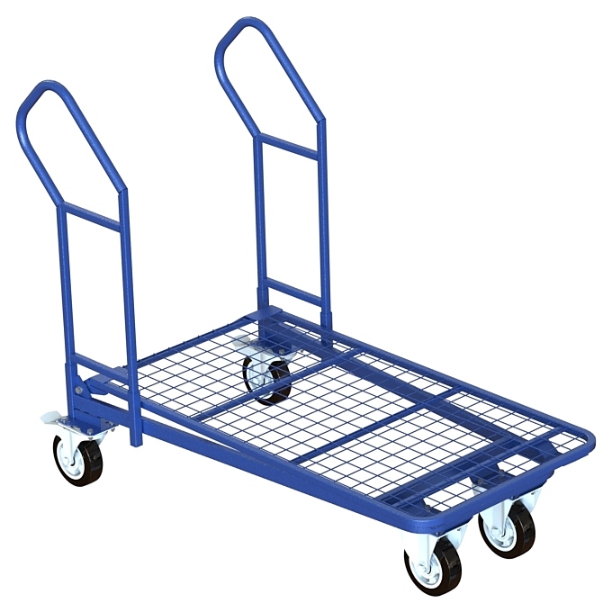 Тележка платформенная MetallCart PE8 с сетчатой платформой