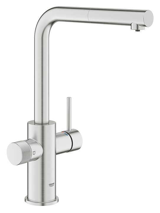 Смеситель для кухни Grohe Blue Pure Minta 30590DC0 с функцией фильтрации воды, нержавеющая сталь