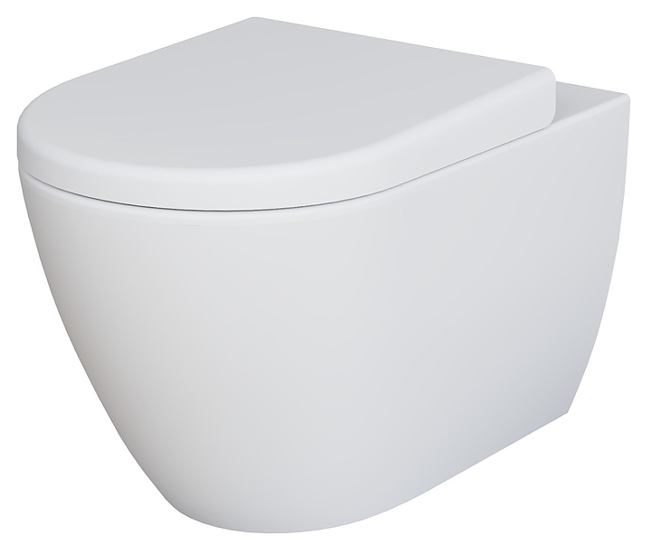 Унитаз подвесной с крышкой-сиденьем Ambassador Queen 113T20101R-112T20101 белый матовый