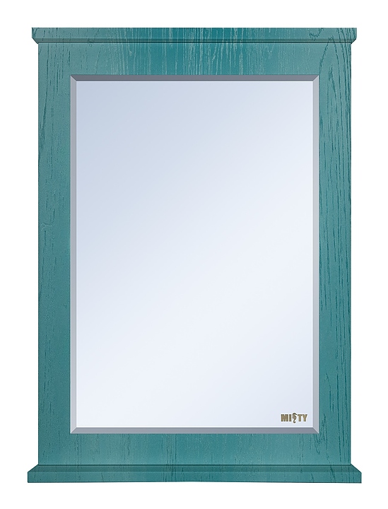 Зеркало Misty Марта-60 60х80,4 см с полочкой, бирюзовое