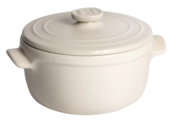 Кокотница для запекания Emile Henry Solo 77623 d 170 мм h 135 мм керамика, бежевый