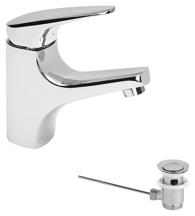 Смеситель для раковины Gala Noa 38930 с донным клапаном, хром