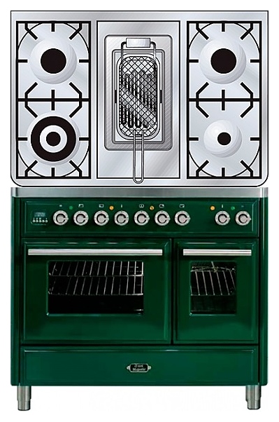 Газовая плита с духовым шкафом ILVE MTD-100RD-E3