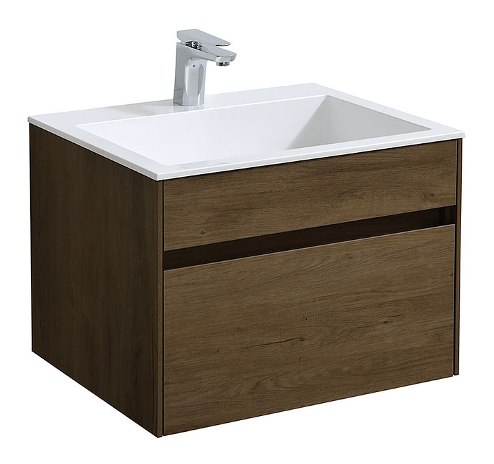 Тумба под раковину Vincea Chiara 600 T.Oak 59,2х47,6 см, подвесная, дуб табак