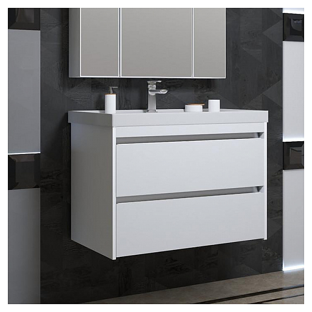 Тумба подвесная под раковину OPADIRIS Фреш 80 00-00002822, белый