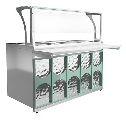 Мармит вторых блюд паровой Luxstahl МВП (С)-1500 Premium Mirror (Зеркало)