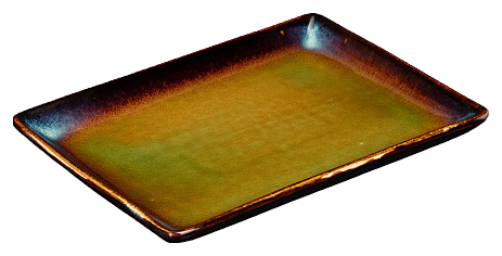 Блюдо прямоугольное Corone Verde HL497040 228x162 мм сине-зеленое