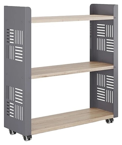 Стеллаж мобильный КОБОР SM3-90/30 graphite/natural