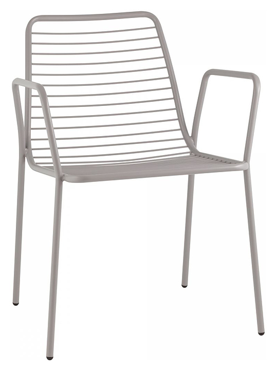 Стул Stool Group Дели с подлокотниками, серый