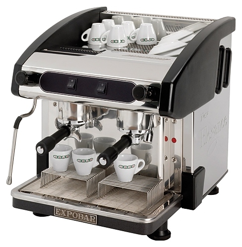 Кофемашина Expobar New Elegance Mini Pulser 2 GR Black под высокие стаканы