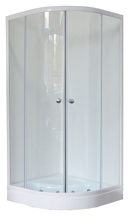 Уголок душевой Royal Bath RB HKD-T 90x90x185 см, прозрачное, белый профиль