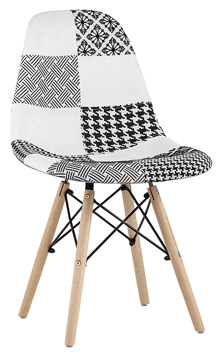 Стул Stool Group DSW пэчворк черно-белый